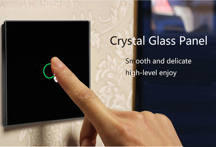 tempered glass panel smart wifi switch