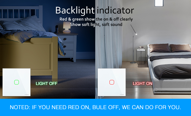 backlight indicator smart wifi switch 