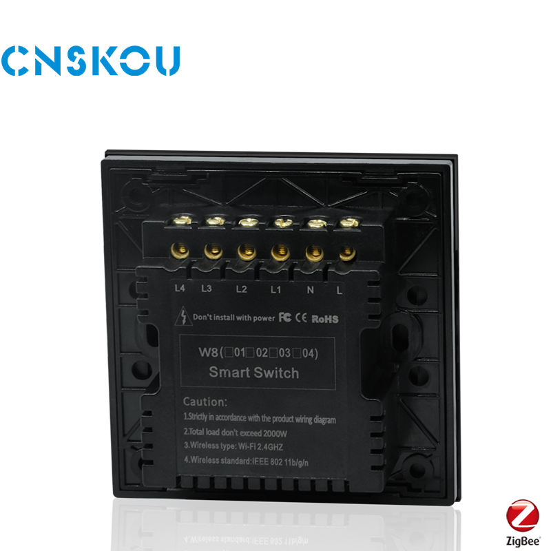 Black Wireless Smart Zigbee Switch